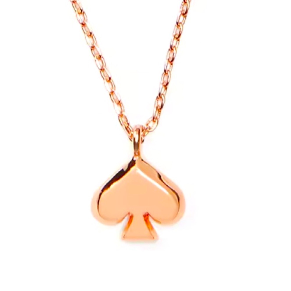 kate spade Rose Gold Spade Pendant Necklace